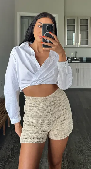 Boutique Crochet Shorts thumbnail 1