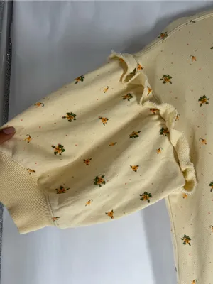 Something Navy Esmeralda Ruffle Floral Jumpsuit Yellow Size S NWT thumbnail 5
