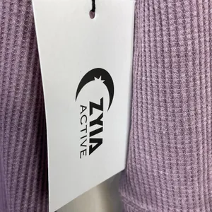 Zyia Dont Wake Me Up Lilac Purple Thermal Waffle Knit Lounge Sleep Top XL new thumbnail 9