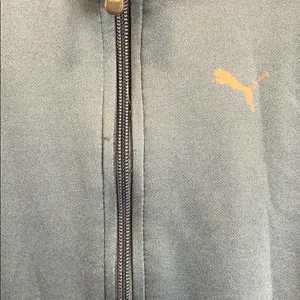 Puma gray zip up track jacket thumbnail 2