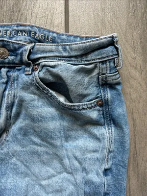 American Eagle Outfitters Light Blue Straight Jeans thumbnail 3
