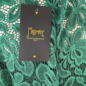 Missmay Green Lace Long Sleeve Dress XL | Retro, Goth Grunge Elegant Party thumbnail 5