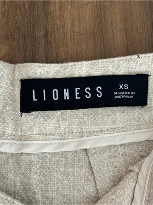 Lioness Linen Mini Skirt thumbnail 2
