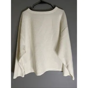 A New Day Cream Ivory Ribbed Pocket Drop Shoulder Shirt Size Large thumbnail 4