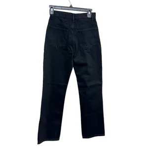 Zara Women Wide Leg High Waisted‎ Black Jeans Size 2 thumbnail 3