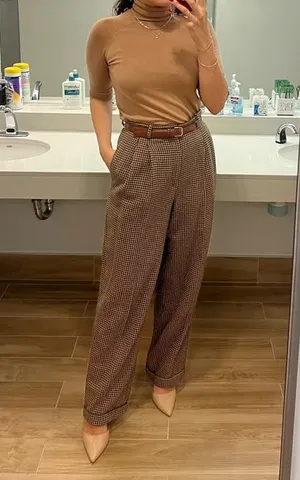 Polo Ralph Lauren Houndstooth Purple Label Trousers thumbnail 2