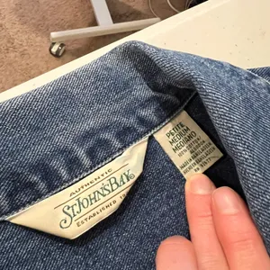 90's St. John's Bay Blue 100% Dark Wash Cotton Denim Boxy Jacket Size Medium thumbnail 6