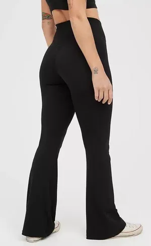 Aerie Crossover Flare Leggings thumbnail 2