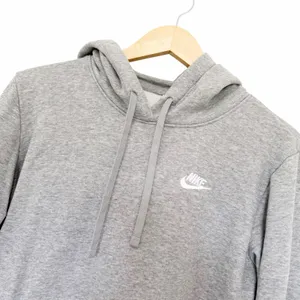 Nike Sportswear Gray Club Fleece Pullover Hoodie Sz M thumbnail 2