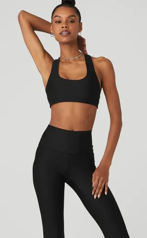 ALO AIRLIFT AIRLIFT ADVANTAGE RACERBACK BRA Black Size S NWT thumbnail 1