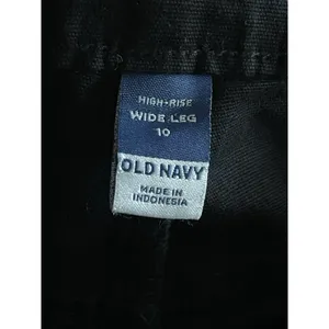 Old Navy Black Pants Women’s High Rise Wide Leg Sz 10 thumbnail 7