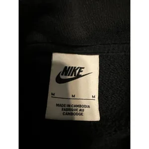 Nike Quarter Zip Sweatshirt Women's Size Medium Black Athleisure Active Cropped thumbnail 4