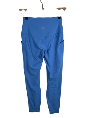 Lululemon Align High‎ Rise Pant Pockets 25” Size 6 Blue Nulu Leggings thumbnail 4