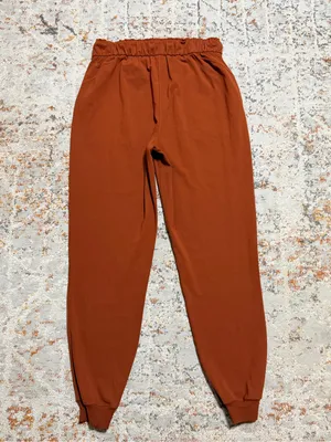 Lululemon Stretch High Rise Joggers Dark Terracotta Size 8 thumbnail 4