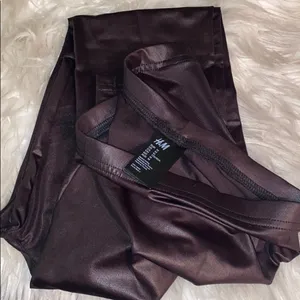 ✨ H&M Brown Imitation leather leggings✨ thumbnail 5