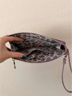 Vintage Purple Coach Poppy Wallet Wristlet thumbnail 3