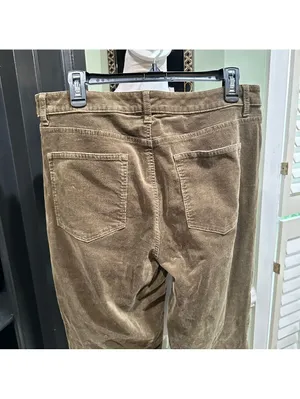 Talbots Olive Green Straight‑Leg Corduroy Jeans – Size 12 thumbnail 4