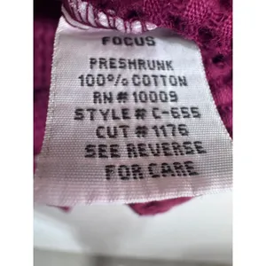 Focus Small Pink Waffle Knit Vest 100%Cotton Cottagecore Boho Patchwork Women's‎ Purple thumbnail 5