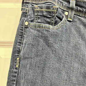 Levis 515 Mid Rise Boot‎ Cut Jeans Womens 12 Med Wash Blue Flap Pocket Denim Y2K thumbnail 3