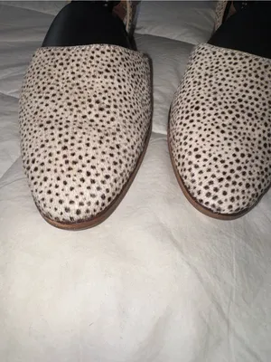 Madewell Black Vamp Spotted Cream Loafers thumbnail 8