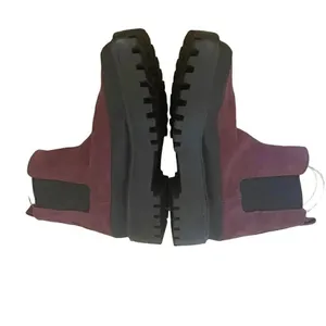 Nordstrom Rack Bellamy Faux Suede Chelsea Boots Wine Womens 8.5 Waterproof thumbnail 9