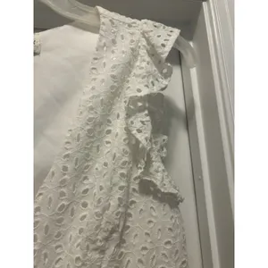 Jun & Ivy White Eyelet Flutter Sleeve Top Medium Bride Coastal Cowgirl Preppy thumbnail 2