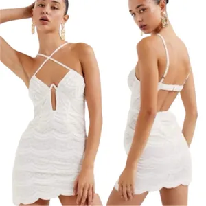 For Love and Lemons Mimi Mini White Lace Dress Size Medium NWT thumbnail 2