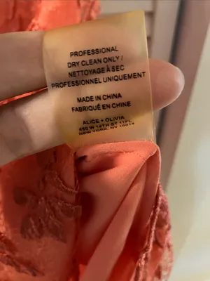 Alice and Olivia Orange Lace Mini Shift Dress Size 2 thumbnail 6