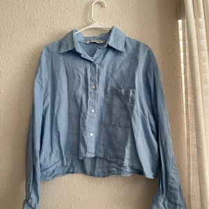 Zara Light Blue Blouse thumbnail 1