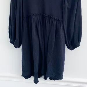 Free People Beach Beyond Obsessed Black Babydoll Romper thumbnail 4