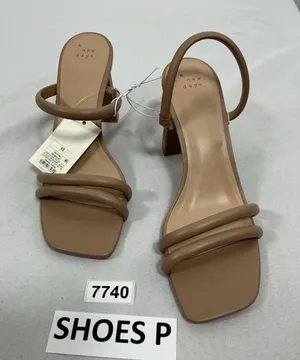 Womans New A New Day Stacy Slip On Strappy Sandals Size 11 Nude Square Toe thumbnail 1