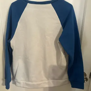 Blue sleeve sweatshirt White thumbnail 2