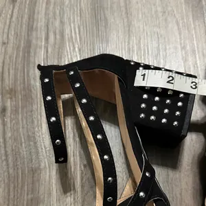Chic Black Studded Women's Heels Size 10 thumbnail 6