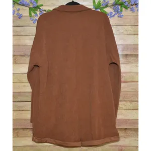 NWT Bucket List Brown Corduroy Shorts Romper Ladies Size L Button Front Casual thumbnail 4