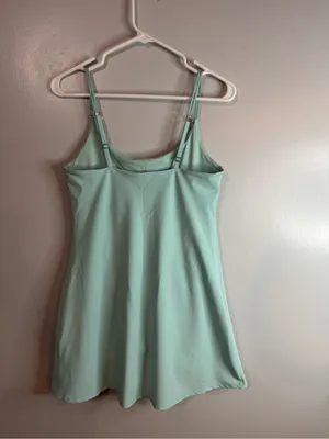Abercrombie & Fitch Spaghetti Straps Mint Green Mini Dress Size Small thumbnail 11
