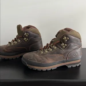 Timberland Women's Dark Brown Leather Boots Sz‎ 6.5 thumbnail 3