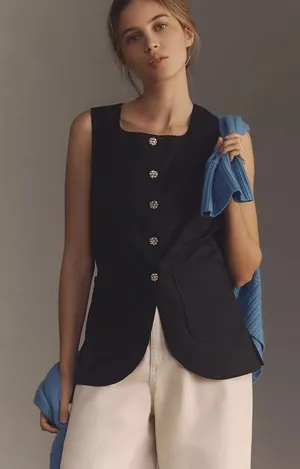 Maeve Button Front Vest thumbnail 1