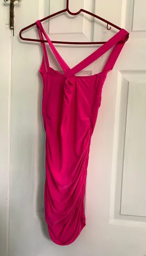Windsor Pink Crossback Dress thumbnail 3