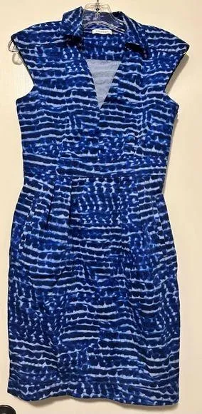 Calvin Klein blue business dress cap sleeve size 8 thumbnail 1