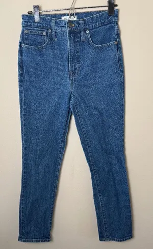 Madewell Perfect Vintage Jean Womens 27 Haight Wash Denim Pants Stretch NA919 thumbnail 1