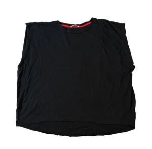 Zara Women Boxy Black Shirt Crew Neck Tee Size Medium Oversized 90s Basics Layer thumbnail 1