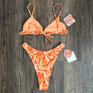 NEW Kulani Kinis x Hannah Meloche Lost at Sunset Bikini Set Size Small thumbnail 6