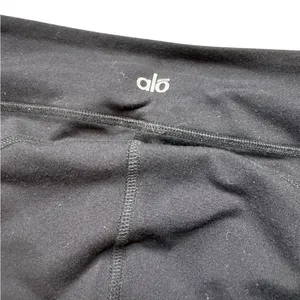 🖤 Alo Yoga‎ Black Moto Zip Ankle Leggings Women’s Small High Rise Yoga Pants 🖤 thumbnail 2