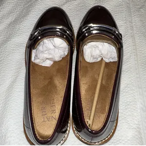 Naturalizer Elin Loafer In Cinnamon Brown Faux Leather Sz 8.5 thumbnail 3