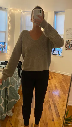 SheIn Vneck Sweater thumbnail 1