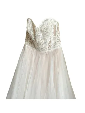 BHLDN Watters Wtoo Clarinda Gown Style 15721R Ivory Blush Size 15 Wedding Bridal thumbnail 3