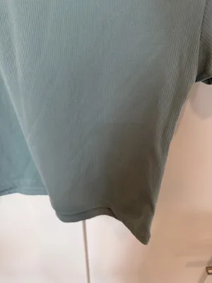 7 Diamonds Ribbed Crop Tee in Sage Blue Size M thumbnail 4