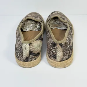 Clarks‎ Collection Womens Snake Print Espadrille Slip On Flats Brown Tan Size 7 thumbnail 4