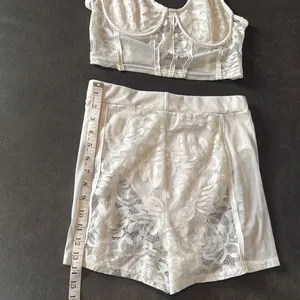 White Lace Women's 2 Piece Sexy Bodycon Set **Size L fits like a MEDIUM NWOT thumbnail 9