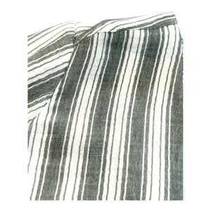 Haven Well Within Midi Dress Womens XS Green Striped V-Neck Cotton Gauze Casual thumbnail 10